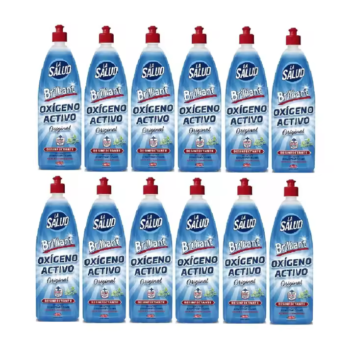 DESINFECTANTE MULTIUSOS SIN LEJIA OXIGENO ACTIVO LA SALUD ORIGINAL LIMPIA HOGAR PACK12 - 1