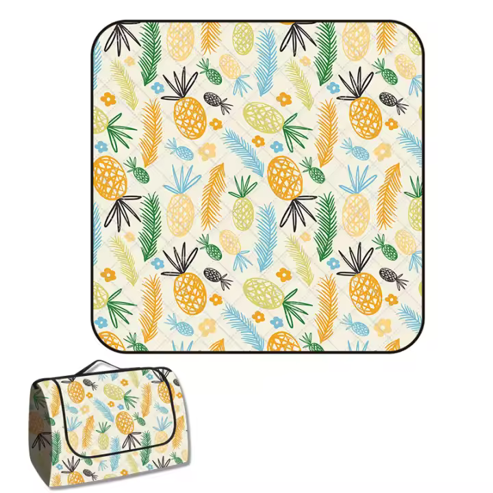 Manta de Picnic Estera Impermeable, Algodón Grueso, Ideal para Frutas, Equipo al Aire Libre, Dibujos Animados - 1