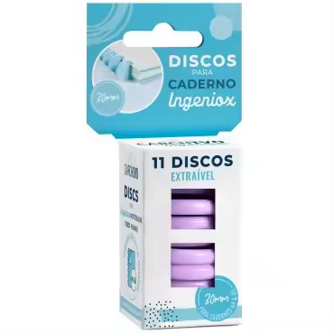 Estuches 11 Discos Carchivo para Cuadernos Ingeniox Malva Pergamino - Pack A4 A5 - 1