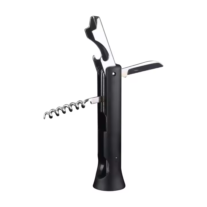MASTERPRO Château - Sacacorchos y Abridor de Camarero en Acero Inoxidable y ABS - 1