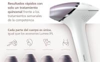 Depiladora IPL Philips Lumea Serie 8000 BRI947/00, depilación permanente, luz pulsada, 4 cabezales, cara y cuerpo, sensor de piel inteligente - details 1