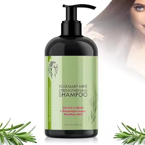 Mielle Rosemary Mint Strengthening Shampoo 355ml, Estándar, Único, Menta - 1