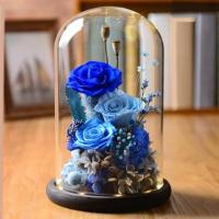 Vaso De Paisaje De Vidrio Transparente Con Base De Madera Juego De Terrario Porta Flores Para Decoración De Hogar Y Boda Navidad DIY - details 1
