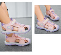 Sandalias De Playa Para Niños Verano 2024 Moda Antideslizante Suave Bajo La Piel Cuero Malla Cómodas Tallas 18-25 Unisex - details 13