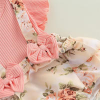 Vestido De Princesa Para Bebé Niña De Algodón Con Volantes Y Mariposa Floral Vestido Casual Veraniego Para Recién Nacidos 0-18 Meses - details 6