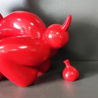 Escultura De Perro De Balón De Resina Decoración Creativa Para Sala De Estar Dormitorio Armario De Vino Animal De Dibujos Animados Decoración Moderna Simple - details 3