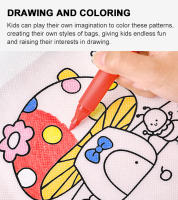 Bolsa De Graffiti DIY Con Marcadores De Colores Para Niños Arte Y Manualidades Juguete De Dibujo No Tóxico Material No Tejido - details 3