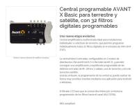 Central Programable AVANT X Basic para terrestre y satélite con 32 filtros digitales programables - details 0
