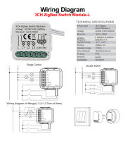 Interruptor Inteligente De Luz Girier Tuya ZigBee 3.0 Sin Cable Neutro Requiere Trabaja Con Alexa Google Home Soporte 2 Modos De Control - details 15