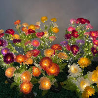 Luces Solares Para Jardín Decorativas Flor De Loto Nieve Iluminación Exterior Patio Decoración De Fiesta Boda Luces De Jardín - details 5