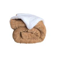 Manta de Sofá y Cama Corazones en Color beis – Sedalina Suave con Sherpa, Calidez Garantizada- Mercatienda.es - details 0