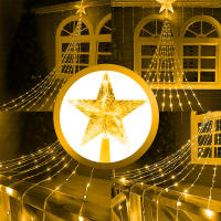 Luces De Navidad Estrella De Cinco Puntos Solar Para Jardín Fiesta Decoración De Árbol De Navidad Impermeables Luz De Fairy - details 7