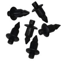 10/50Pcs Clip De Rivetado Negro 6mm Para Panel De Carrocería Y Trim De Motocicleta Accesorios Para Honda Auto Fijador Y Clip - details 1