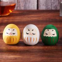 Muñeca Daruma De Cerámica Japonesa 1/6pcs Encanto De Suerte Adorno De Fortuna Ornamento De Paisaje Decoración Para El Hogar Accesorios Miniatura Regalos - details 11