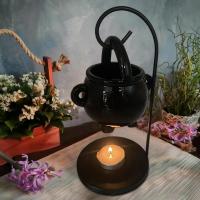 Soporte De Vela Calda De Hechicera Diffusor De Aroma De Incienso Cerámica Y Metal Decoración Para El Hogar Suministros De Brujería Calda Colgante - details 1