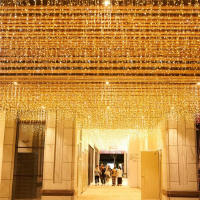Luces De Navidad LED De 1200 LED 5m-40m Para Colgar En El Exterior Decoración De Jardín Puerta Casa Estante Calle Droop 0.6m Multicolor - details 1