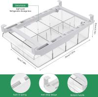 Organizador Frigorifico Transparente Caja de Cajón de Nevera Extraíble Caja de Almacenamiento para Frigorífico con Asa para Nevera Cocina Armarios Fruta Vegetal(8 Cuadrícula). Envío desde España - details 1