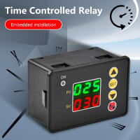 Controlador De Tiempo Digital LED T2310 Timbre De Delay Timer Relé modulo Con Interruptor On/Off DC 12V 24V AC 110-220V Multifuncional - details 0