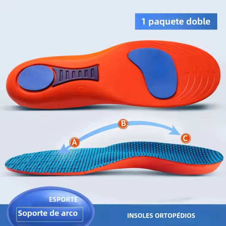 1Par De Almohadillas De Apoyo De Arco Para Zapatos Insoportables De Plantar Fasciitis Ortopédicas Antideslizantes Absorbentes De Choque Para Hombres Y Mujeres - 1
