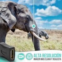 FGNS.Adaptador HDMI Hembra a Hembra Compatible con Full HD 3D y 4K Contactos Chapados en Oro - details 1