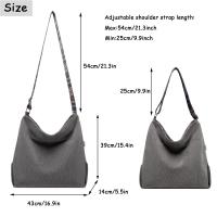 Bolso bandolera para Mujer, Bolso de pana Grande, Bolso Cruzado, informal, para Escuela, oficina, Trabajo, Viajes, excursiones, - details 0
