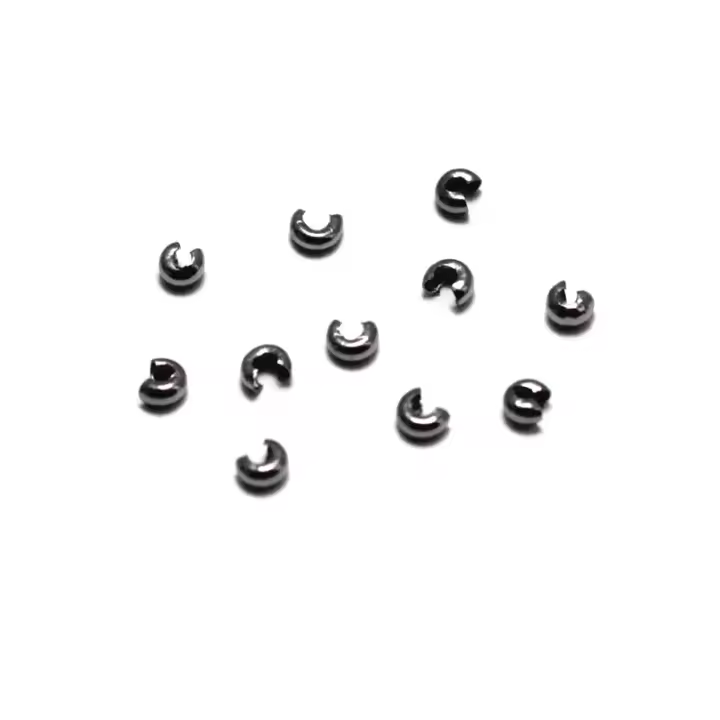 50pcs Tapa De Cierre De Acero Inoxidable De Color Oro Para Pulseras Y Aretes Diámetro 2 3 4mm Espaciadores Crimp Para Fabricación De Joyería - 1