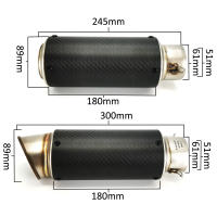 Escape De Motocicleta Modificado Muffler Pipe Para MT07 R1 ER6N CBR250R Nmax Tmax530 Msx125 Scooter Pit Bike Dirt Motocross Universal - details 2