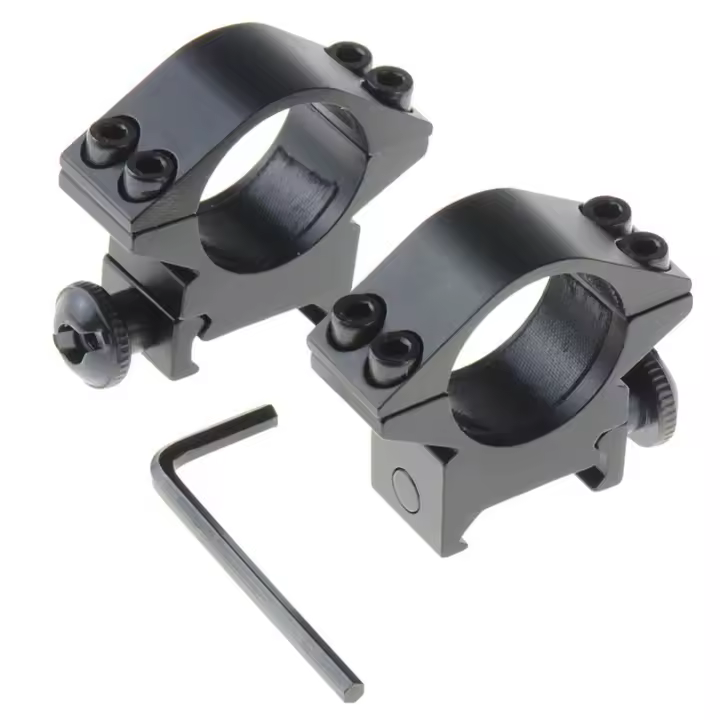 Montura De Visión Táctica Para Linterna Y Telescopio Accesorios De Caza Montaje Rápido Desplazado Picatinny Rail - 1