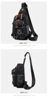Bolsa Bandolera Para Hombre En Nylon Bolsa De Hombro Cruzada Pequeña Rucksack De Viaje Estilo Casual Con Bolsillos Internos Y Exterior - details 28