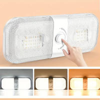 Luz De Lectura Para Coche Highbright 120LED 3 Colores Ajustables Luz De Techo Para RV Barco Camión Caravana Universal 12V - details 0