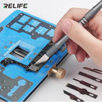 RELIFE RL-101B Conjunto De 8 En 1 Mango De Hoja Para Reparación De Placas Base De Teléfonos Móviles BGA Eliminador De Pegamento Herramienta De Escáner - details 2