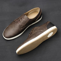 Zapatos Casuales De Cuero Para Hombre 7-13 Moda Cómodos 2024 Marca Suela De Goma Antideslizante Talla Verdadera - details 6