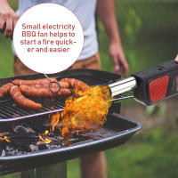 Ventilador Eléctrico Portátil Para Barbacoa Y Camping TOPINCN Negro Accesorio De Barbacoa Y Pastelería Con Tubo De Aire De 5.9cm Longitud Total De 26.5cm Requiere 4 Pilas AA (no Incluidas) - details 5