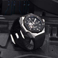 Reloj Mecánico Para Hombre PAGANI DESIGN 42MM NH39 Cristal De Zafiro Deportivo Resistente Al Agua Acero Inoxidable Pulsera De Goma Estilo Business - details 11