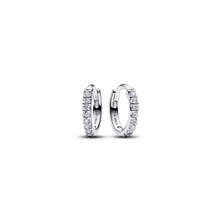 Pendientes Pandora de aro Abrazo Brillante 293015C01 - 1
