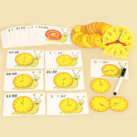 Juguete Educativo De Montessori Reloj De Caracol Para Niños Cognición De Las Horas Minutos Segundos Juego De Rompecabezas De Enseñanza Preescolar - details 1