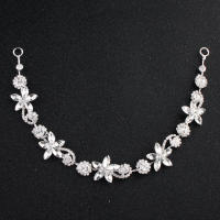 Accesorio De Peluca Para Novia Adorno Floral De Cristal Y Perla Para Mujer Joyería De Cabeza Para Fiesta Boda Regalo Para Novia Y Damas De Honor - details 5
