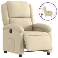 vidaXL Sillón reclinable eléctrico de tela Gris claro, Gris oscuro, Negro Sillon Dormitorio Sillon Comodos Silla Relax Sillón Sofá - details 1