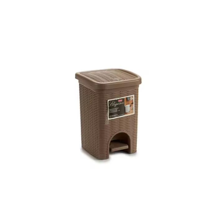 PAPELERA ELEGANCE PEQ 6L – Basurero de Lujo | Acero Inoxidable Premium | Diseño Moderno y Compacto | Capacidad de 6 Litros | Tapa Antihuellas | Apertura Silenciosa - 1