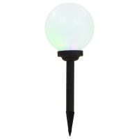 vidaXL Lámparas solares esféricas de exterior 3 uds LED RGB 20 cm - details 3