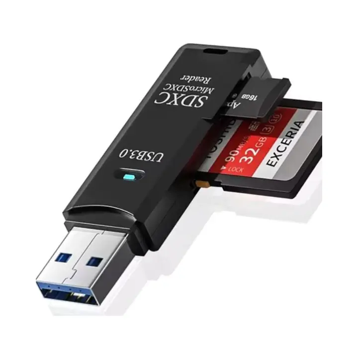 Lector de Tarjetas SD/Micro SD 3.0 -Marca NFMAXONE- Adaptador USB Pendrive Card Reader Compatible con SD/SDXC/SDHC/TF/UHS-I, PC, Teléfonos,Tablets. para iPhone 15/16 Pro MAX, MacBook Air/Pro, Galaxy S25, etc - 1