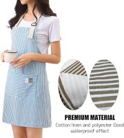 2 piezas, Delantal de Cocina, Delantal de Cocina Antiincrustante, Delantal de Cuello Ajustable con Bolsillos - details 4