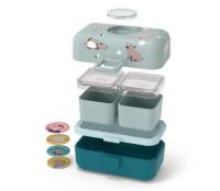 Caja almuerzo tresor Mapache Monbento - 16 x 9,2 x 10,4 cm -  0,8 L - details 1