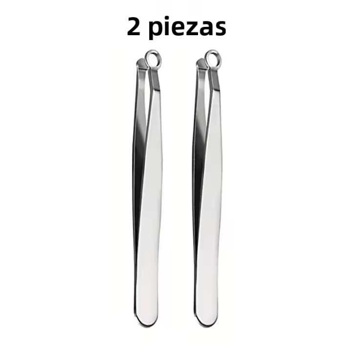 Tijeras De Nariz Y Barba De Acero Inoxidable Con Cabeza Redonda Y Anillo Para Peluquería Herramienta De Belleza Para Cejas Y Pelo De Nariz - 1