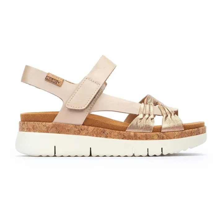Shoes Sandalias Mujer marca Pikolinos modelo W4N-0968Clc1 para mujer en color champan - 1