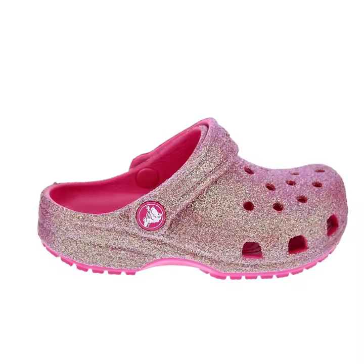 Crocs Niña Zuecos modelo Classic Iridescent Rosa - 1