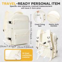 Mochila Ryanair Para Viaje Cabin Airplane 40x20x25 Mochila De Compresión a Vacío Para Mujeres Y Hombres Mochila De Negocio Con Portátil Bolsa De Mano Material Nylon - details 3
