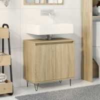 vidaXL Armario de baño madera de ingeniería roble Sonoma 58x33x60 cm - details 0