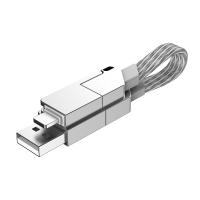 Llavero De Carga Rápida 100W 4-en-1 Tipo-C Portátil Para iPhone Samsung Con Cable De Datos 27W Llavero Explosivo - details 1