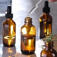 12Pcs Botellas De Vidrio Ambar Recargables Para Aceites Esenciales Aromaterapia 5ml-50ml Con Droper Para Uso Doméstico Y Salud - details 2